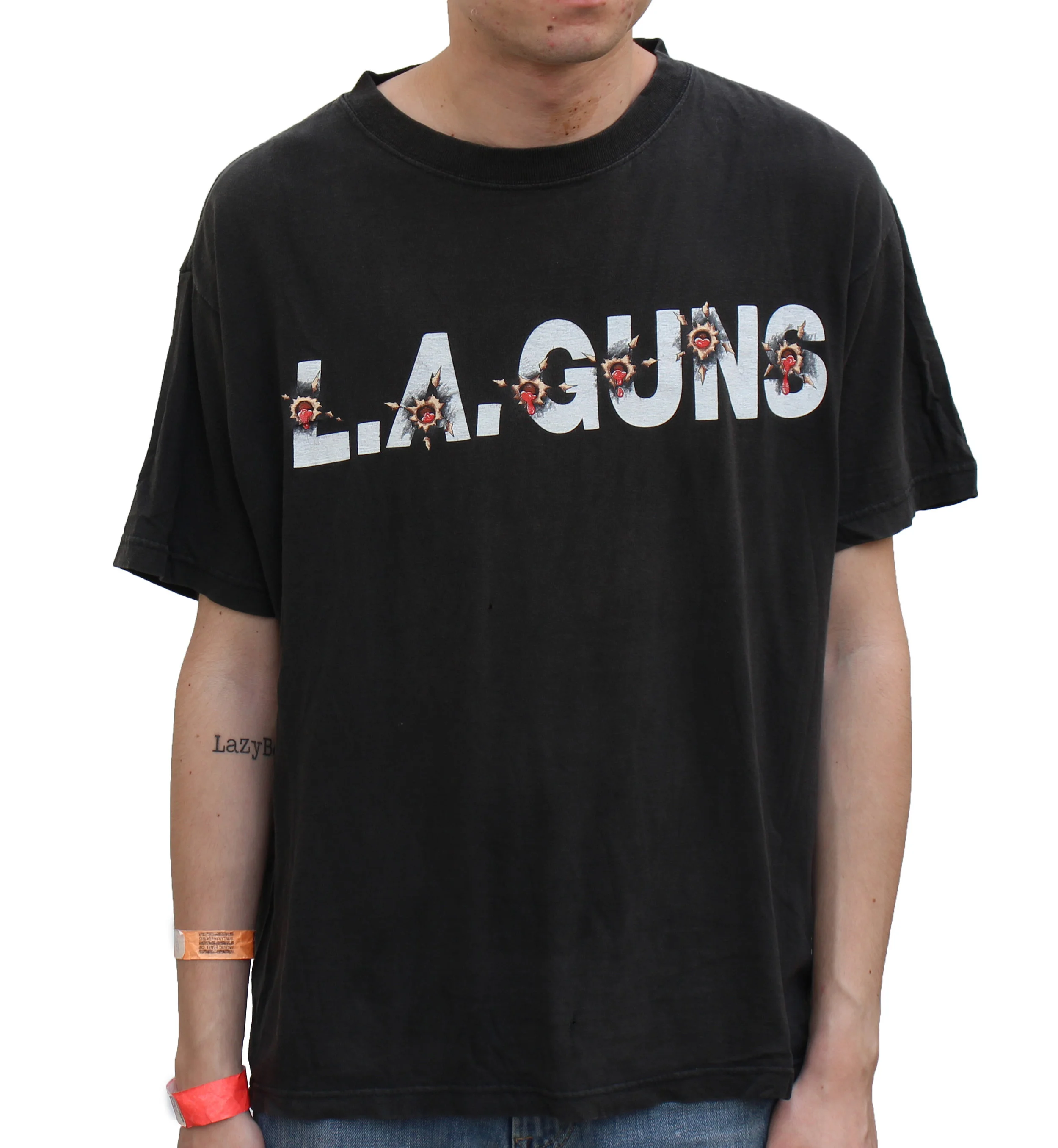 Vintage L.A. Guns '91-'92 Tour T Shirt (Size XL,Fits Smaller